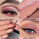 Paleta de sombras com 9 cores